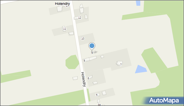 Holendry, Holendry, 9, mapa Holendry