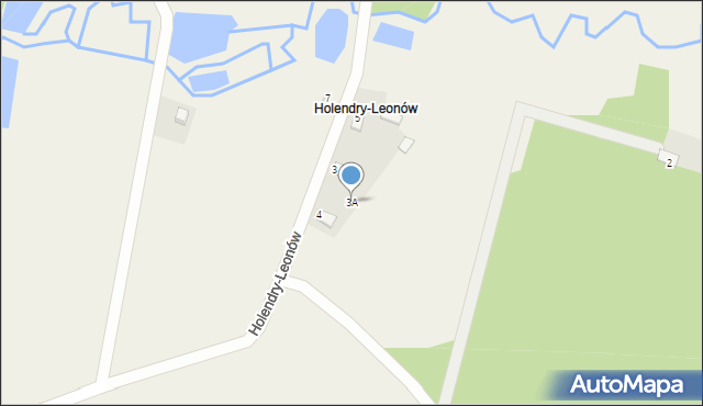 Holendry, Holendry-Leonów, 3A, mapa Holendry