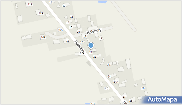 Holendry, Holendry, 21, mapa Holendry