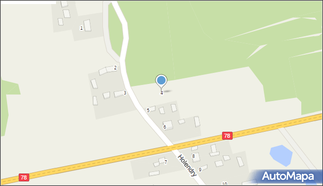 Holendry, Holendry, 4, mapa Holendry