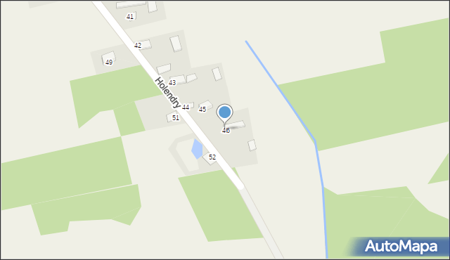 Holendry, Holendry, 46, mapa Holendry