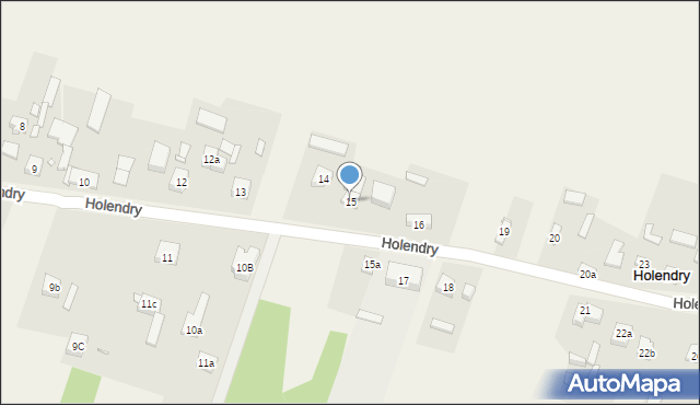 Holendry, Holendry, 15, mapa Holendry