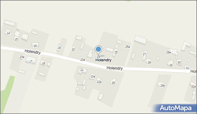 Holendry, Holendry, 23, mapa Holendry