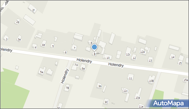 Holendry, Holendry, 9, mapa Holendry
