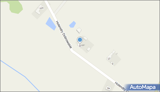 Holendry Dobrowskie, Holendry Dobrowskie, 11, mapa Holendry Dobrowskie