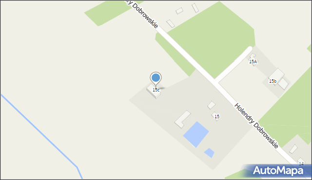 Holendry Dobrowskie, Holendry Dobrowskie, 15c, mapa Holendry Dobrowskie