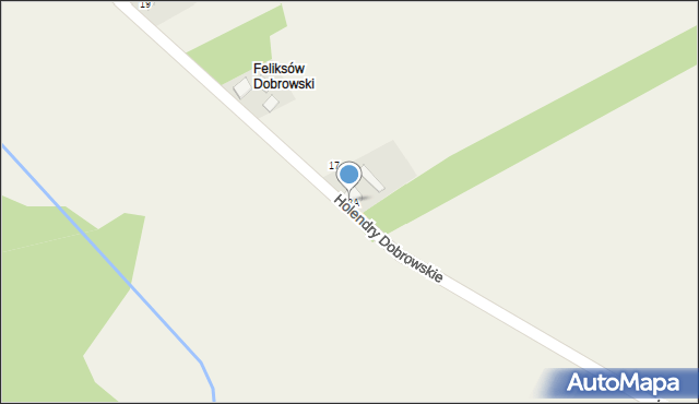 Holendry Dobrowskie, Holendry Dobrowskie, 18A, mapa Holendry Dobrowskie