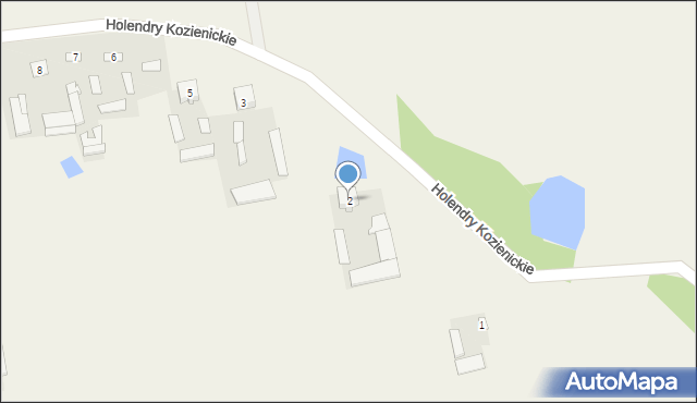 Holendry Kozienickie, Holendry Kozienickie, 2, mapa Holendry Kozienickie