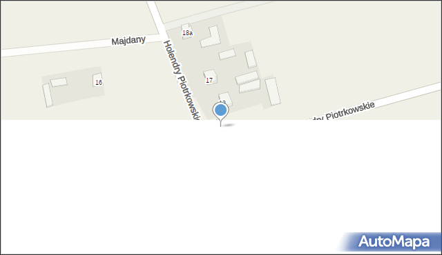 Holendry Piotrkowskie, Holendry Piotrkowskie, 14a, mapa Holendry Piotrkowskie