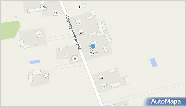 Holendry Piotrkowskie, Holendry Piotrkowskie, 23a, mapa Holendry Piotrkowskie