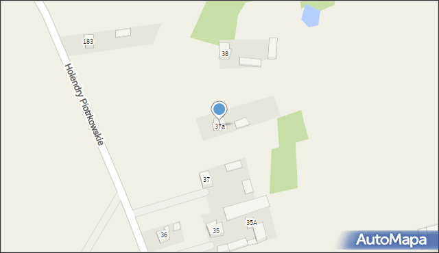 Holendry Piotrkowskie, Holendry Piotrkowskie, 37a, mapa Holendry Piotrkowskie