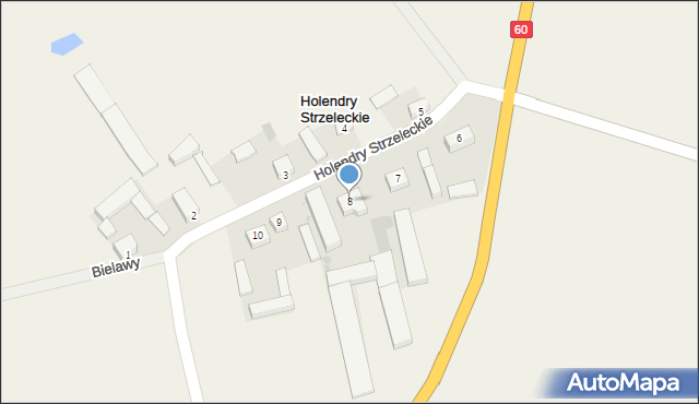 Holendry Strzeleckie, Holendry Strzeleckie, 8, mapa Holendry Strzeleckie