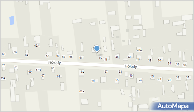 Hołody, Hołody, 52, mapa Hołody