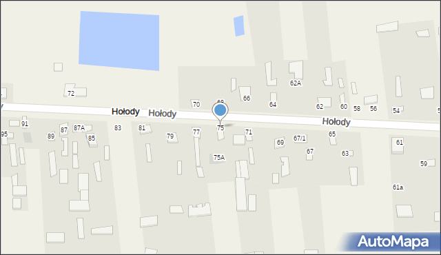 Hołody, Hołody, 75, mapa Hołody