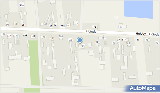 Hołody, Hołody, 99, mapa Hołody