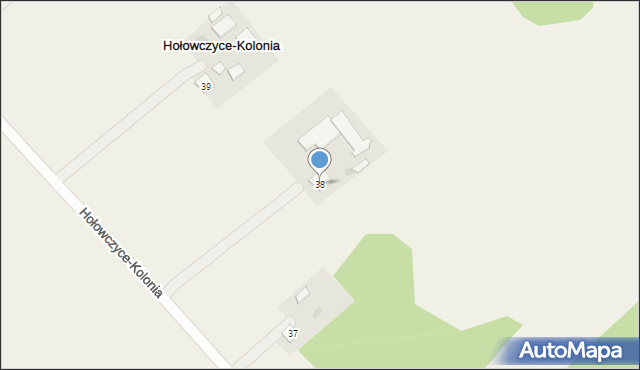 Hołowczyce-Kolonia, Hołowczyce-Kolonia, 38, mapa Hołowczyce-Kolonia