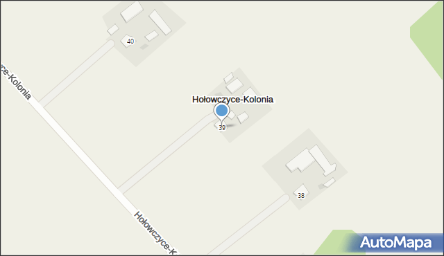 Hołowczyce-Kolonia, Hołowczyce-Kolonia, 39, mapa Hołowczyce-Kolonia