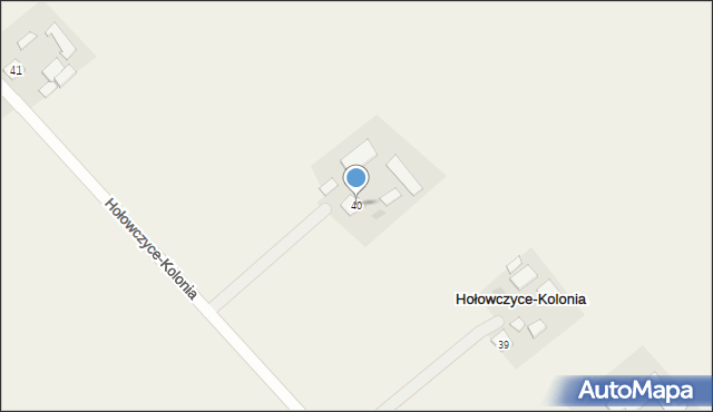 Hołowczyce-Kolonia, Hołowczyce-Kolonia, 40, mapa Hołowczyce-Kolonia