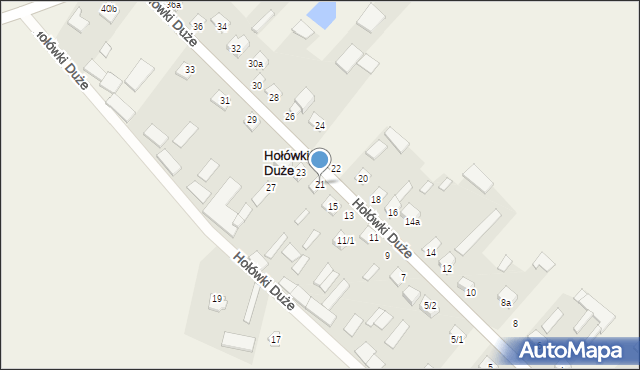 Hołówki Duże, Hołówki Duże, 21, mapa Hołówki Duże