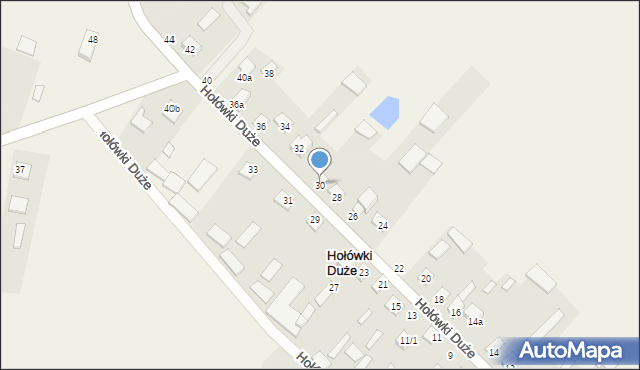 Hołówki Duże, Hołówki Duże, 30, mapa Hołówki Duże