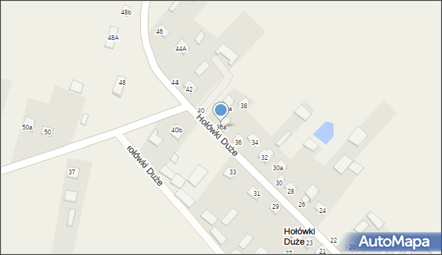 Hołówki Duże, Hołówki Duże, 36a, mapa Hołówki Duże