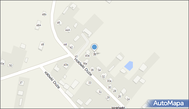 Hołówki Duże, Hołówki Duże, 38, mapa Hołówki Duże