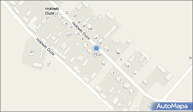 Hołówki Duże, Hołówki Duże, 5/3, mapa Hołówki Duże