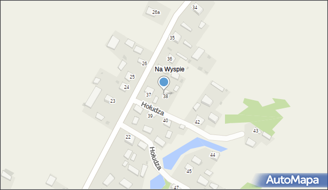 Hołudza, Hołudza, 41, mapa Hołudza