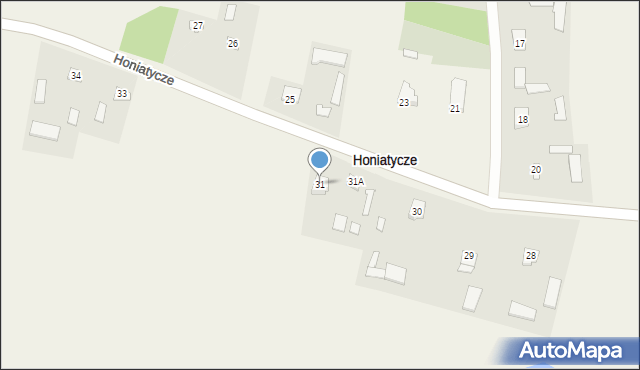 Honiatycze, Honiatycze, 31, mapa Honiatycze