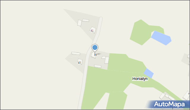 Honiatyn, Honiatyn, 39, mapa Honiatyn
