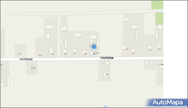 Horbów, Horbów, 15, mapa Horbów