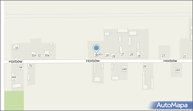 Horbów, Horbów, 30, mapa Horbów