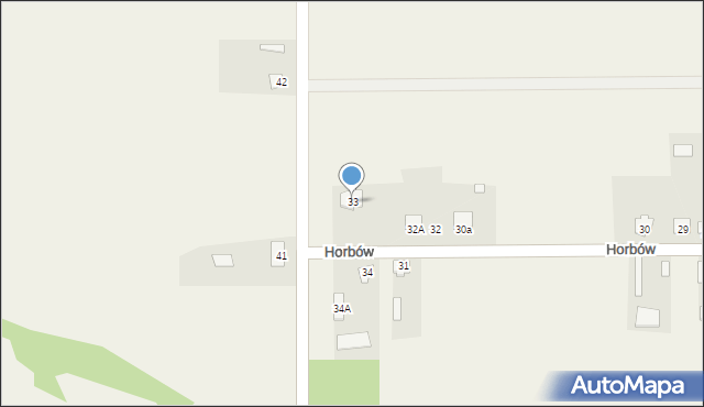 Horbów, Horbów, 33, mapa Horbów