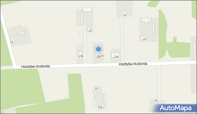 Horbów-Kolonia, Horbów-Kolonia, 23c, mapa Horbów-Kolonia