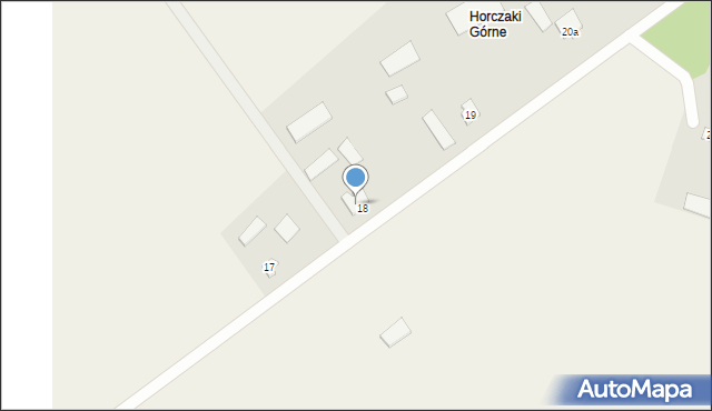 Horczaki, Horczaki, 18a, mapa Horczaki