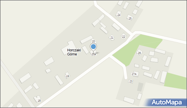 Horczaki, Horczaki, 20a, mapa Horczaki