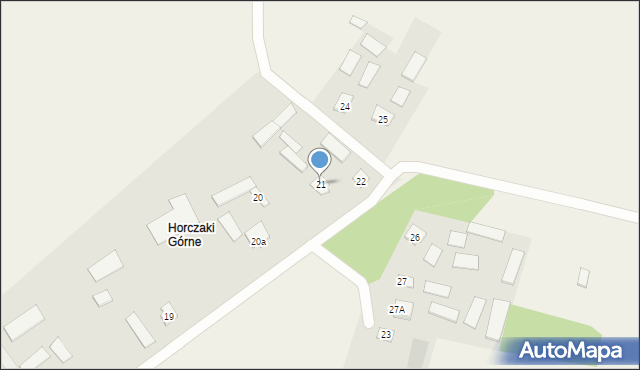 Horczaki, Horczaki, 21, mapa Horczaki