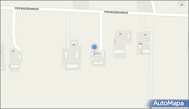 Horeszkowice, Horeszkowice, 27, mapa Horeszkowice