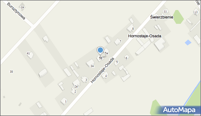 Hornostaje-Osada, Hornostaje-Osada, 5B, mapa Hornostaje-Osada