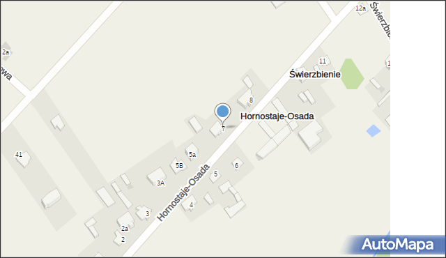 Hornostaje-Osada, Hornostaje-Osada, 7, mapa Hornostaje-Osada