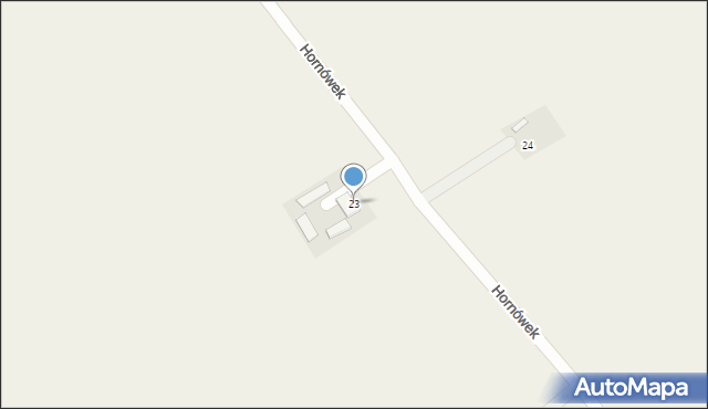 Hornówek, Hornówek, 23, mapa Hornówek