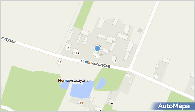 Hornowszczyzna, Hornowszczyzna, 10, mapa Hornowszczyzna