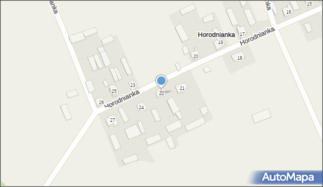 Horodnianka, Horodnianka, 22, mapa Horodnianka