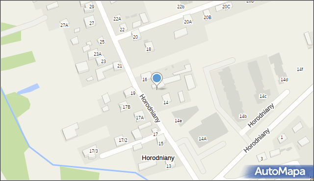 Horodniany, Horodniany, 14h, mapa Horodniany