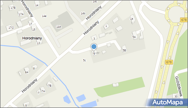 Horodniany, Horodniany, 5, mapa Horodniany