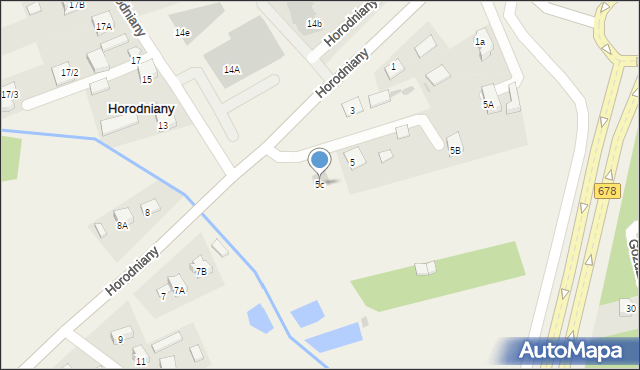 Horodniany, Horodniany, 5c, mapa Horodniany