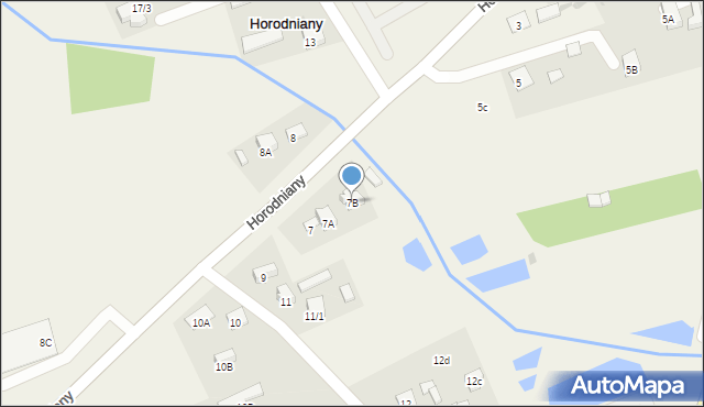Horodniany, Horodniany, 7B, mapa Horodniany