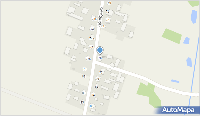 Horodysko, Horodysko, 76, mapa Horodysko