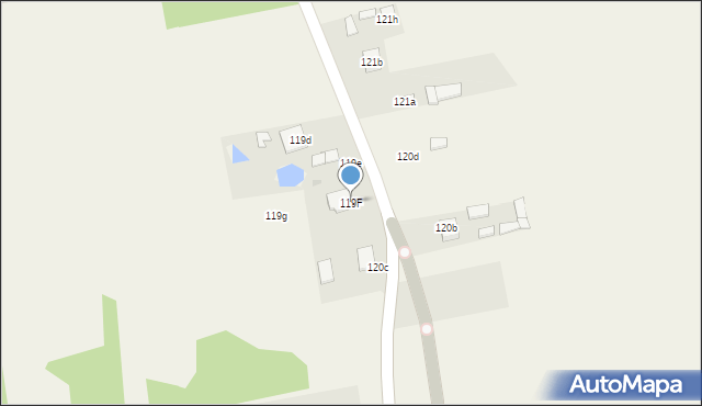 Horodyszcze, Horodyszcze, 119F, mapa Horodyszcze