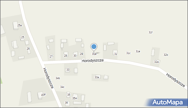 Horodyszcze, Horodyszcze, 31a, mapa Horodyszcze